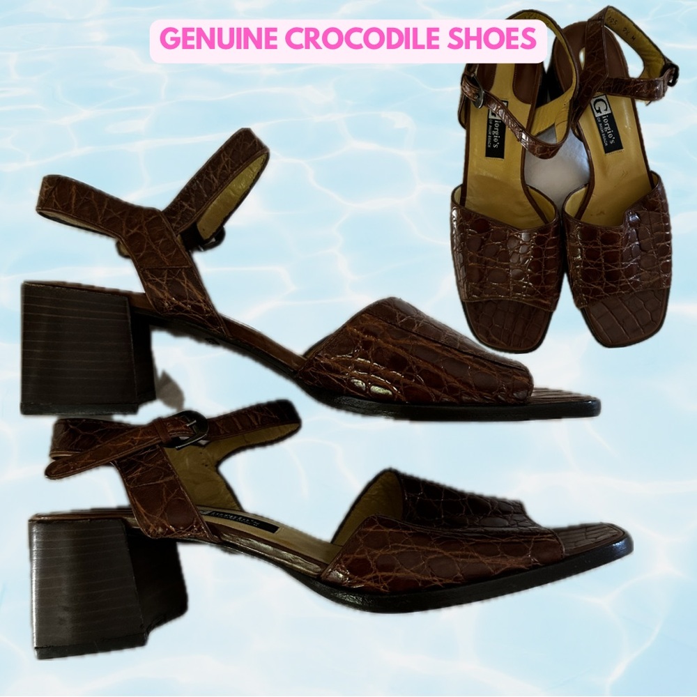NWOT Genuine Crocodile Heels